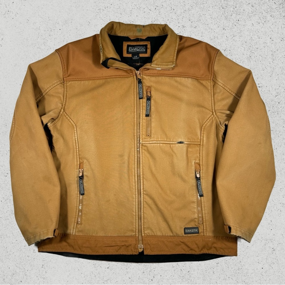 Dakota Tan Distressed Work Jacket